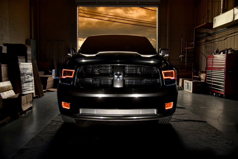 Oracle 09-17 RAM 1500 TRX/SLT Quad Pre-Assembled Headlights - Blk Housing - ColorSHIFT