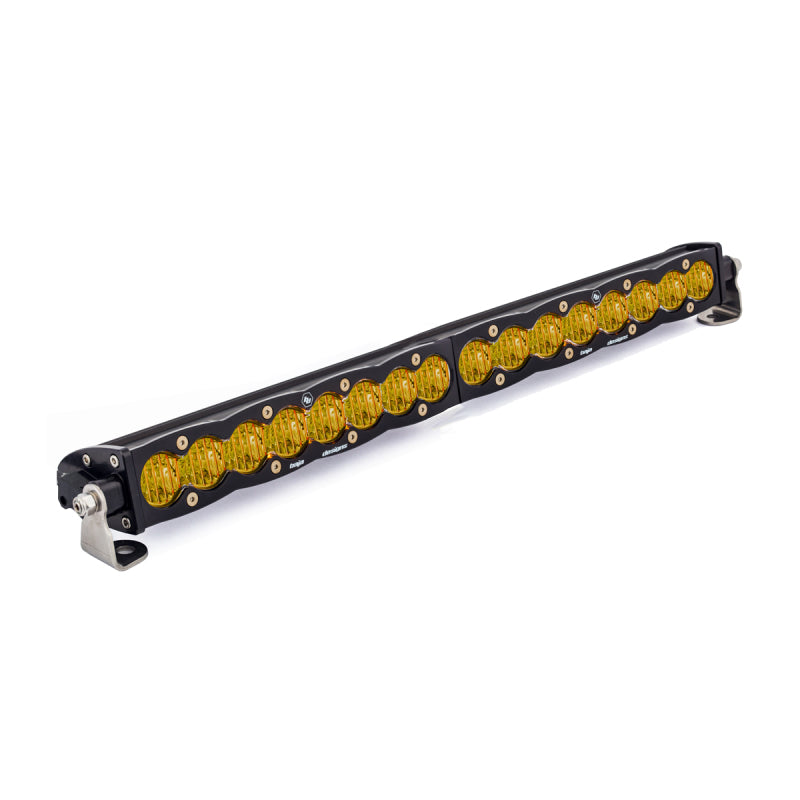 Baja Designs S8 Series 20-inch LED light bar with amber wide driving pattern for enhanced visibility and off-road performance.