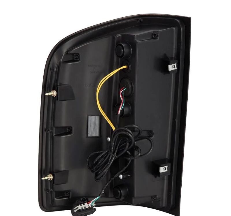 AlphaRex Luxx-Series LED tail lights for 2007-2014 Chevrolet Silverado with black housing and smoked lens.