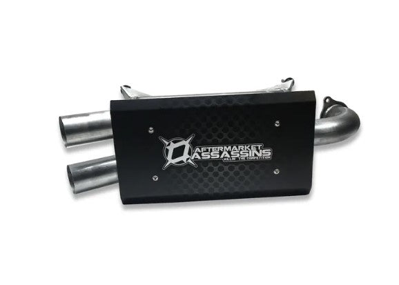 STAINLESS SLIP-ON EXHAUST FOR 2016-19 RZR XP TURBO by Aftermarket Assassins