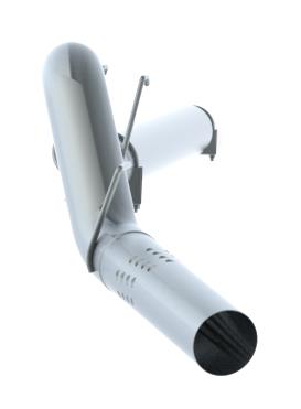 MBRP F-250/350/450 6.4 L 5in Filter Back Single Side Exit No Muffler AL