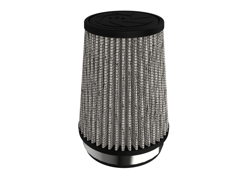 Universal aFe Magnum FLOW air filter with a tapered design, featuring a black top and textured mesh for enhanced airflow.