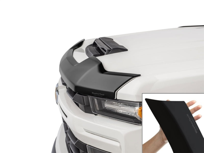 WeatherTech 20-26 Chevy Silverado 2500HD/3500HD Hood Hood Skin Protector - Matte Black