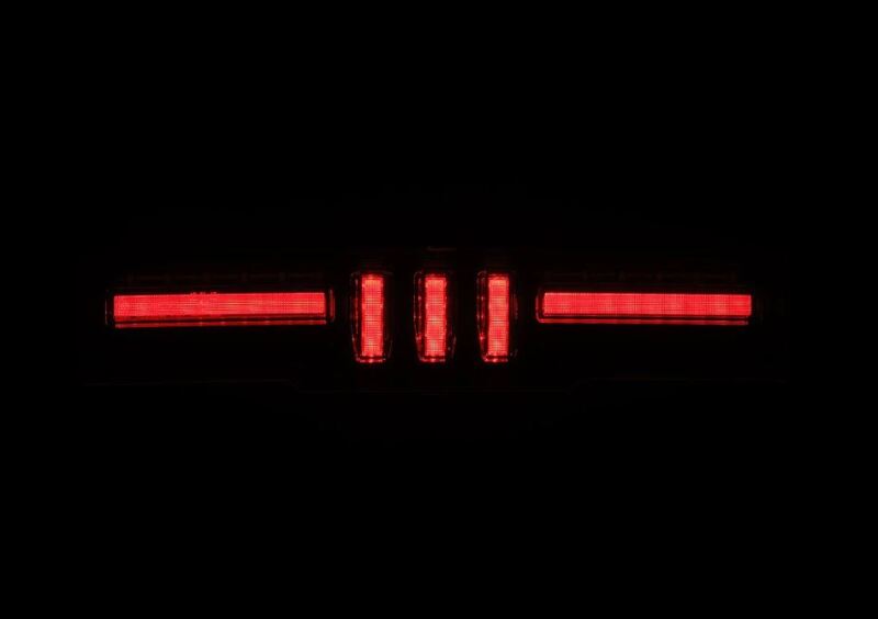 AlphaRex NOVA-Series prismatic LED fourth brake light for 21-24 Toyota GR86 and Subaru BRZ in black and clear design.