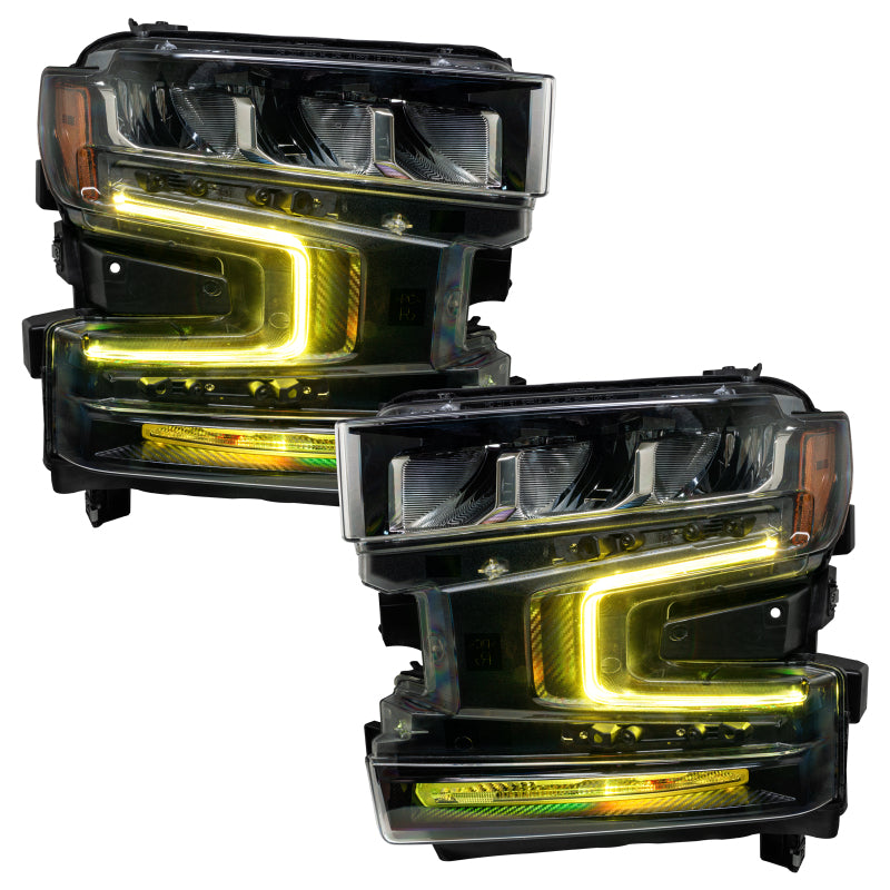 Oracle 19-21 Chevy Silverado 1500 RGB+W Headlight DRL Kit - ColorSHIFT w/ BC1 Controller