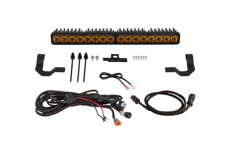 Diode Dynamics 2024-2026 Toyota Tacoma TRD Grille Lightbar SS20 Pro Yellow Driving 3000K
