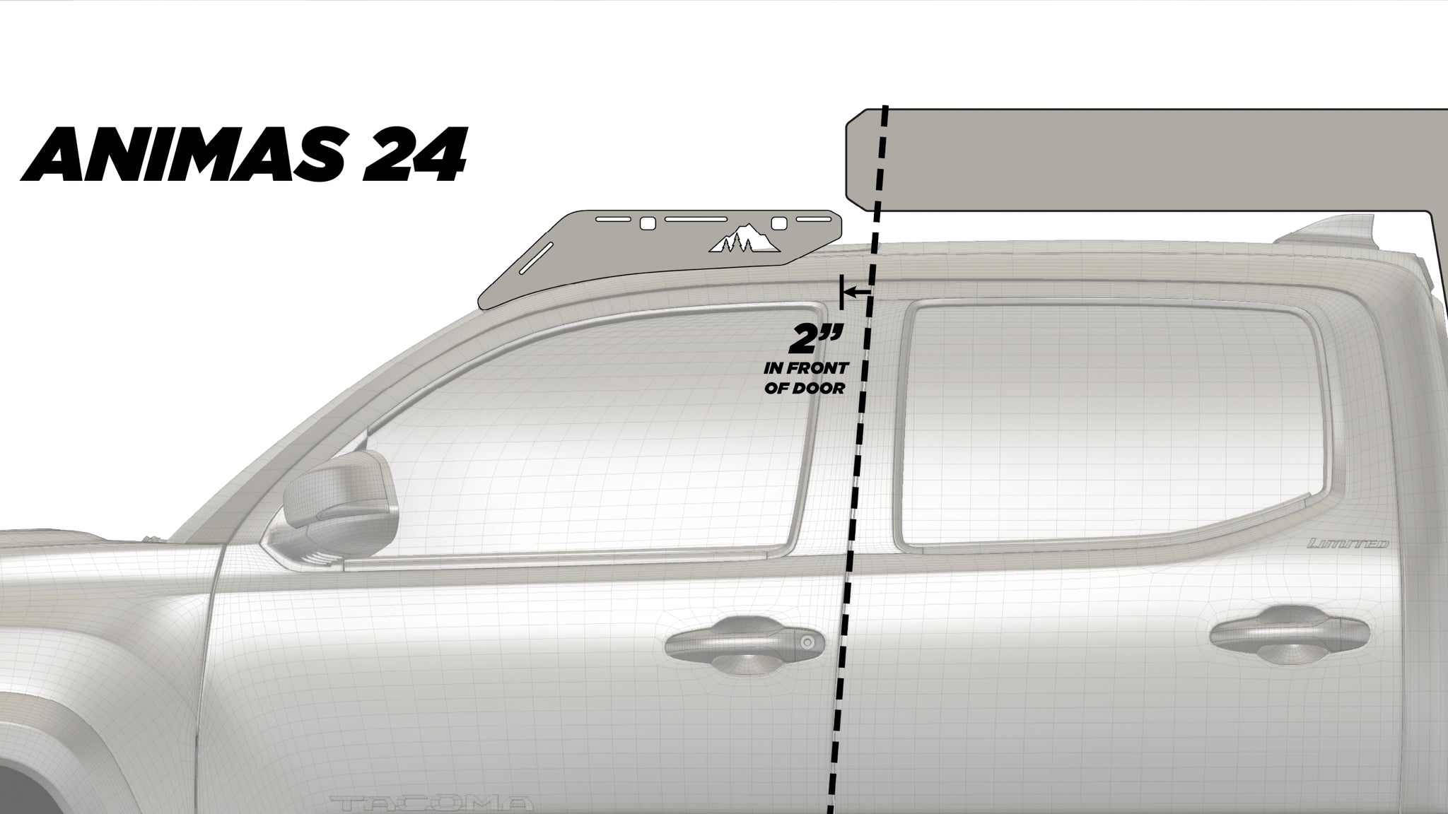 The Animas (2005-2023 Tacoma Camper Roof Rack) - Sherpa Equipment Company