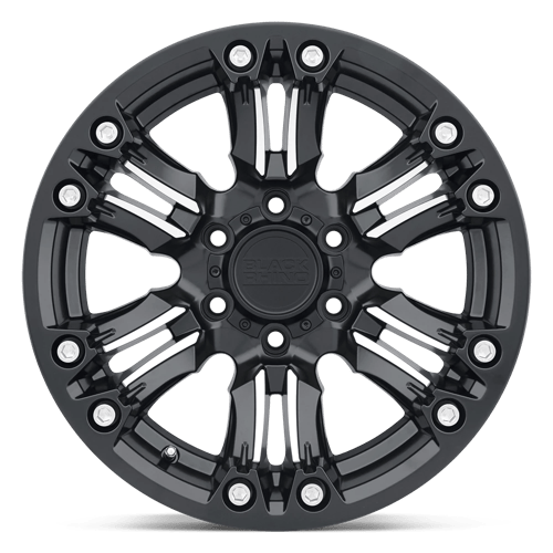BRASG 17X8.5 6X5.5 M-BLK-MCH 0MM