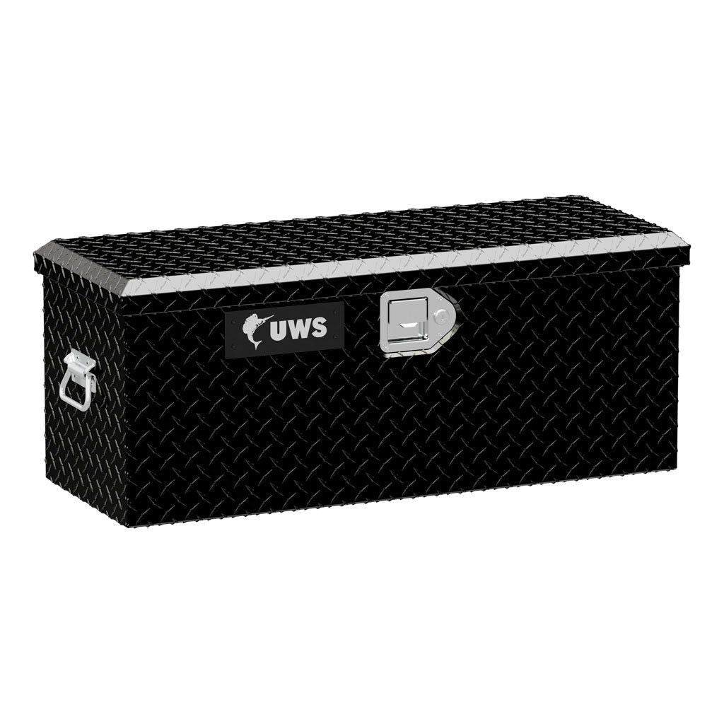 UWS Gloss Black Aluminum ATV Tool Box Model ATV-BLK