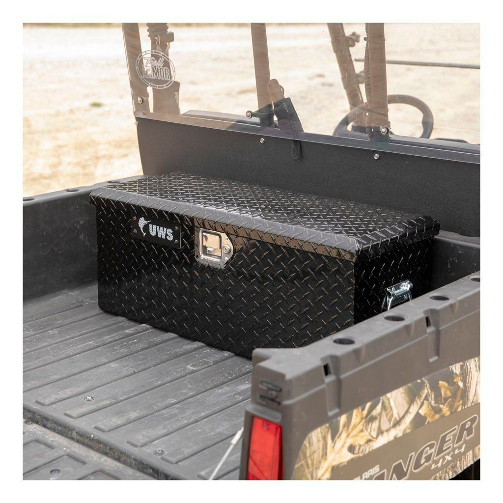 UWS Gloss Black Aluminum ATV Tool Box Model ATV-BLK