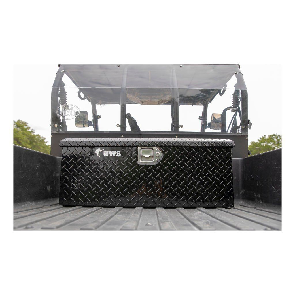UWS Gloss Black Aluminum ATV Tool Box Model ATV-BLK