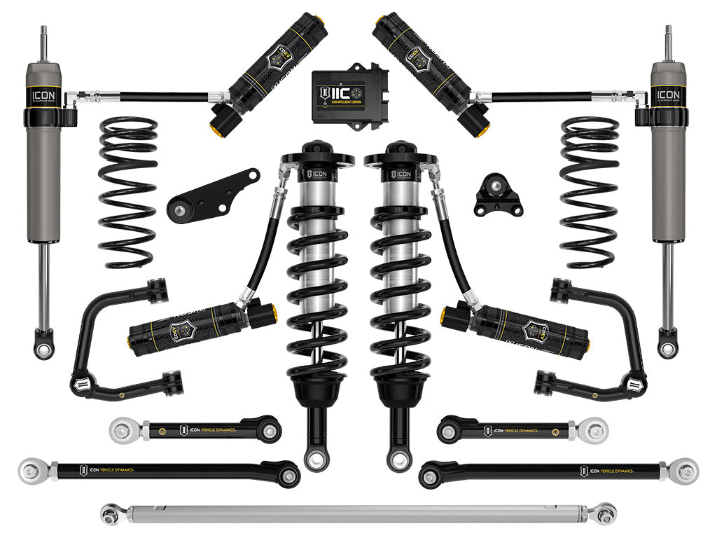 ICON 2024-2025 Toyota Tacoma 1.25-3" Lift, Stage 13 Suspension System, Tubular, Overland Rear Springs