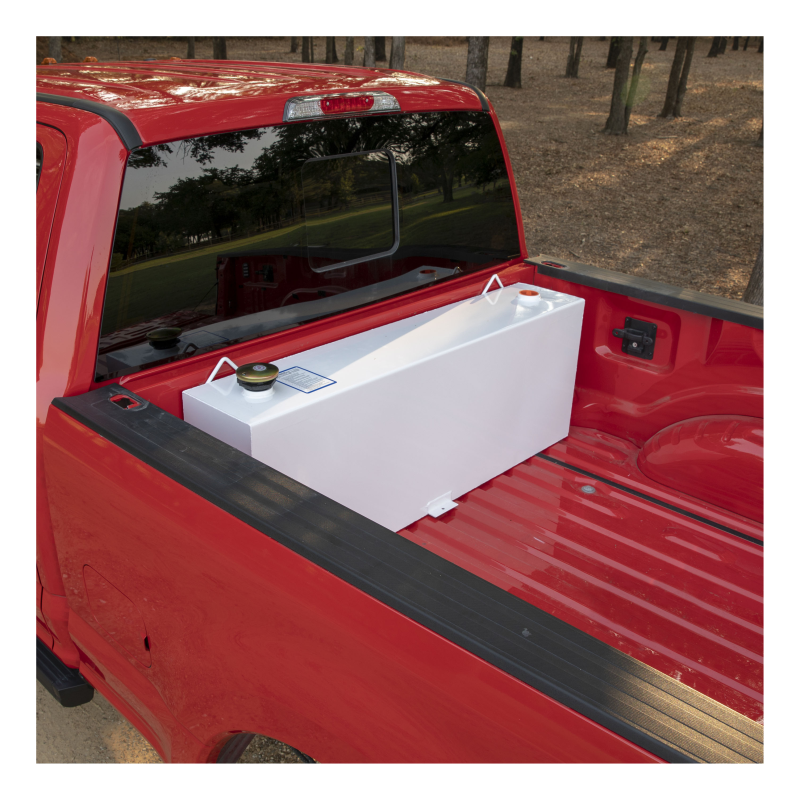 UWS White 45-Gallon Vertical Steel Transfer Tank Model ST-45-R-W
