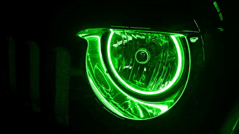 Oracle Jeep Wrangler JK 07-17 LED Waterproof Halo Kit - ColorSHIFT w/ 2.0 Controller
