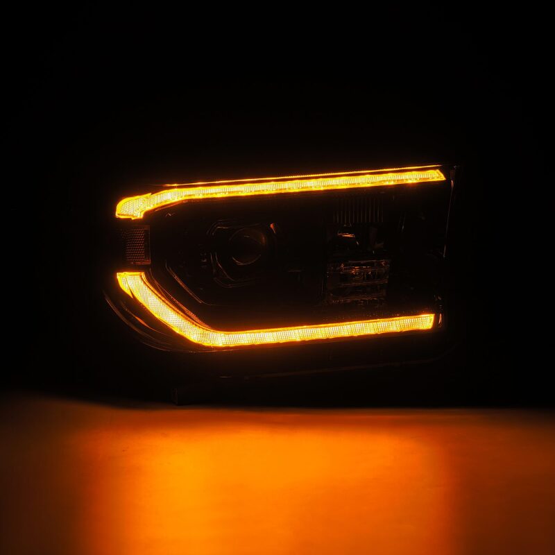 AlphaRex LUXX-Series LED projector headlight for 07-13 Toyota Tundra and 08-17 Sequoia with sequential signal and DRL.