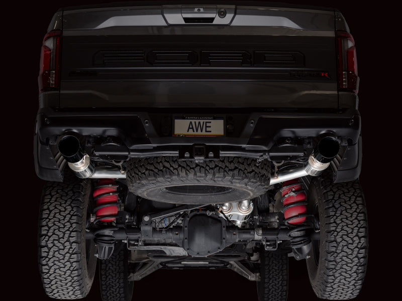 AWE Tuning Gen 3 Raptor R SwitchPath Exhaust - Diamond Black Tips