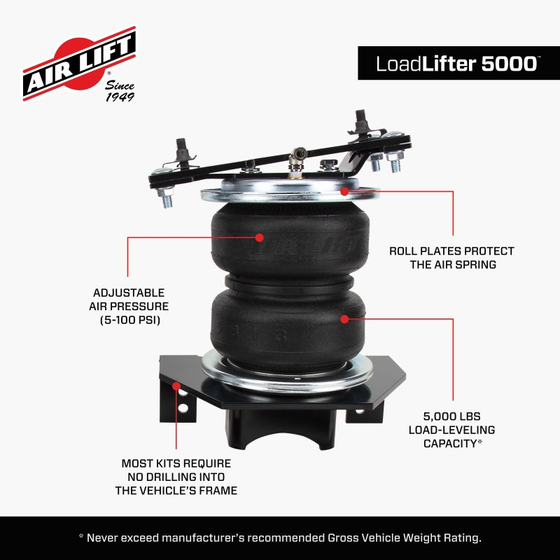 Air Lift 22-25 Nissan Frontier 4WD LoadLifter 5000 Air Spring Kit