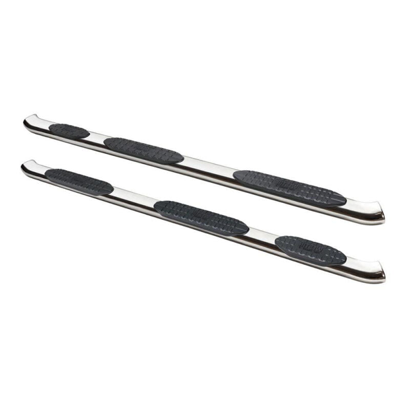 Westin 2019 Chevrolet Silverado Crew Cab PRO TRAXX 5 W2W Oval Nerf Step Bars - Stainless Steel