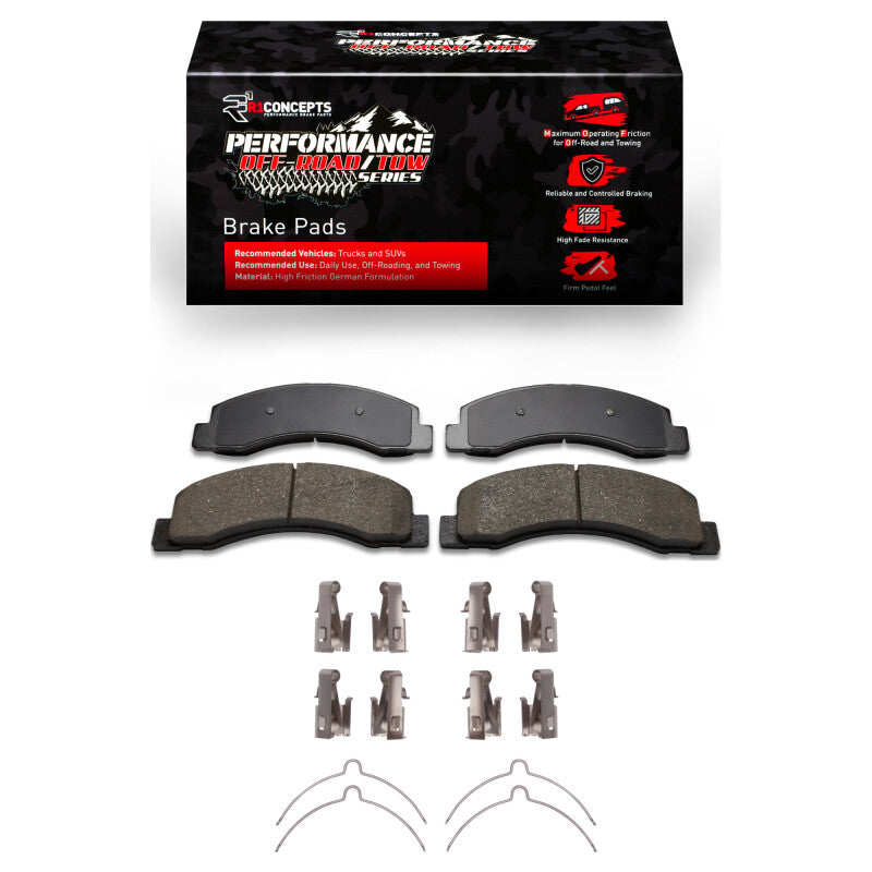 R1 99-05 Ford F-250 2WD (Super Duty) Front Performance Off-Road/Tow Brake Pads & Hardware Kit
