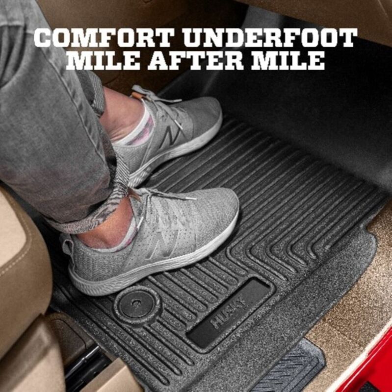 Husky Liners 2012.5 Ford SD Crew Cab WeatherBeater Combo Black Floor Liners (w/o Manual Trans Case)