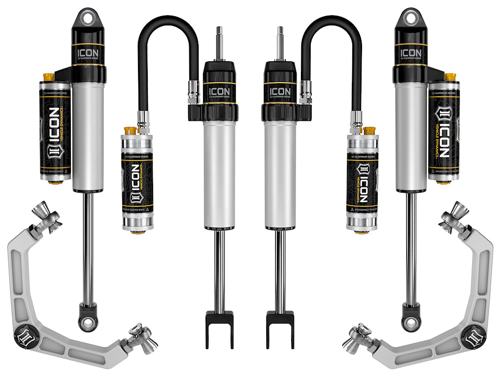 ICON 2020-Up GM 2500/3500 HD, 0-2" Lift, Stage 3 Suspension System, Billet UCA