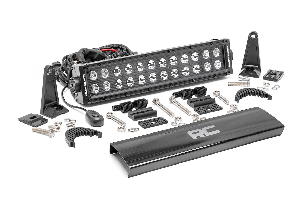ROUGH COUNTRY 12-INCH CREE LED LIGHT BAR - (DUAL ROW | BLACK SERIES)