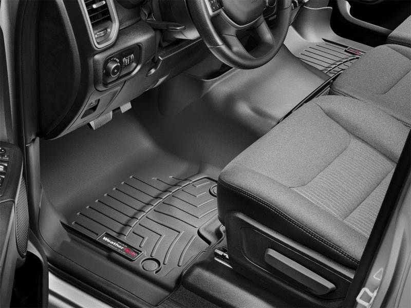 WeatherTech 2019+ Dodge Ram 1500 Crew Cab/Quad Cab w/1st Row Bench Seats Front FloorLiner - Black