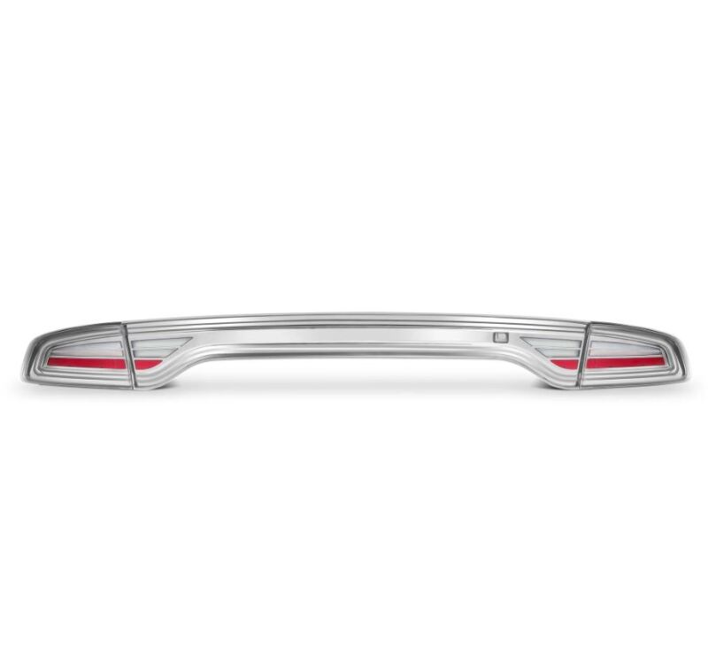 AlphaRex NOVA-Series prismatic LED tail lights for 2015-2023 Dodge Charger in chrome finish, enhancing vehicle style and visibility.