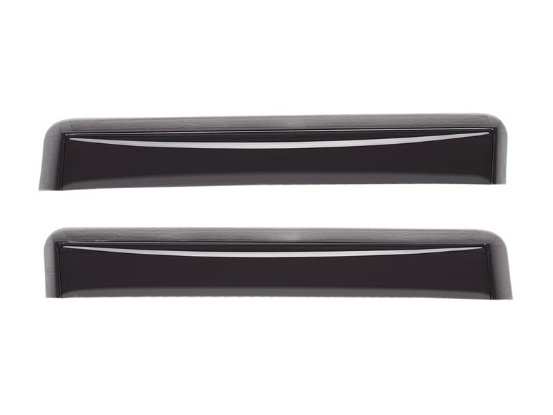 WeatherTech 14+ Chevrolet Silverado Double Cab Rear Side Window Deflectors - Dark Smoke