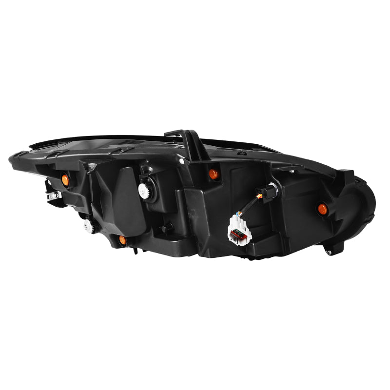 AlphaRex NOVA-Series LED projector headlights for 2023-2024 Nissan Z in black with activation light and sequential signal.