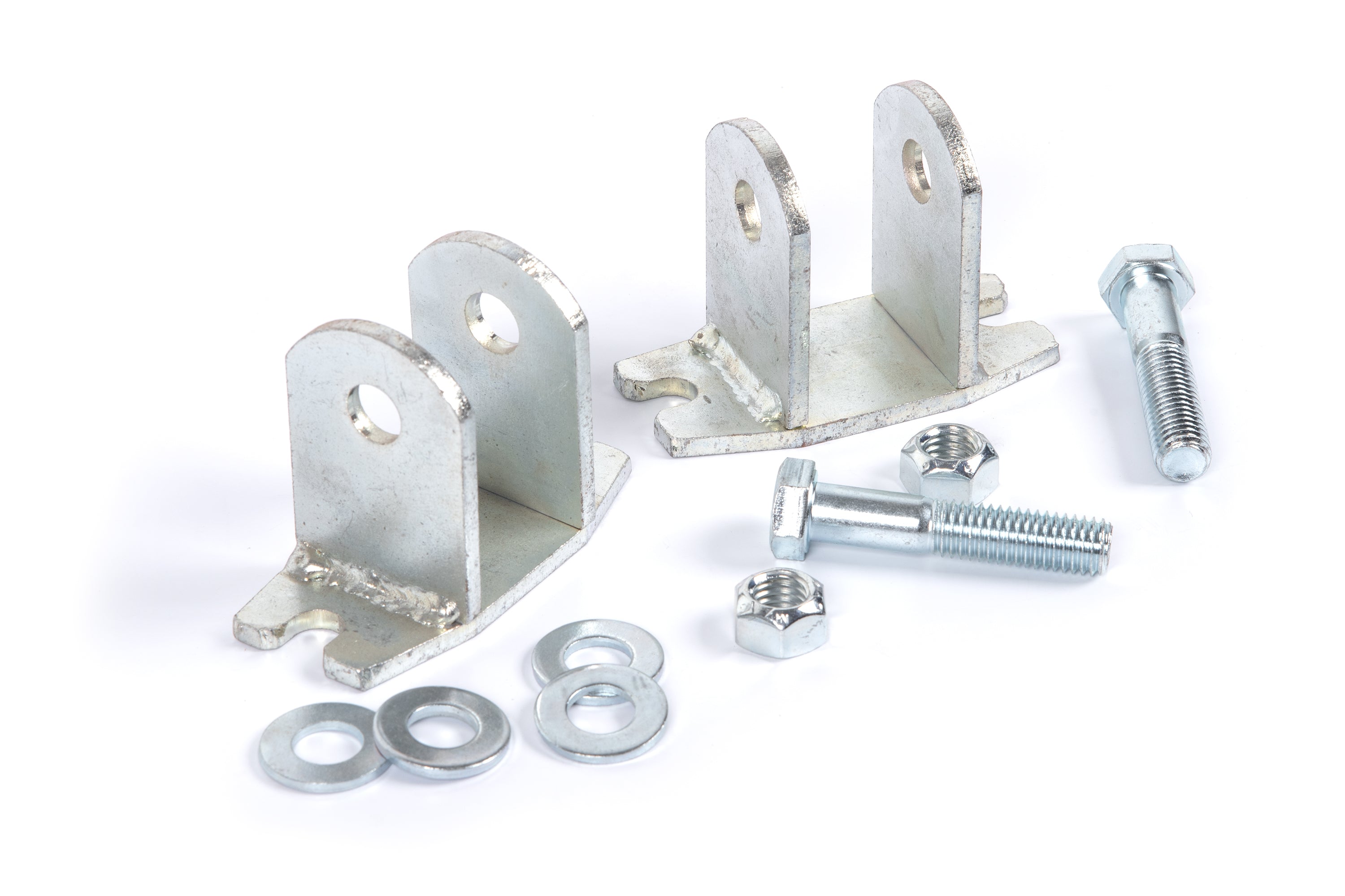 Bar Pin Eliminator Kit for Jeep Wrangler JK (2007-2018) includes brackets, bolts, and washers for improved suspension performance.
