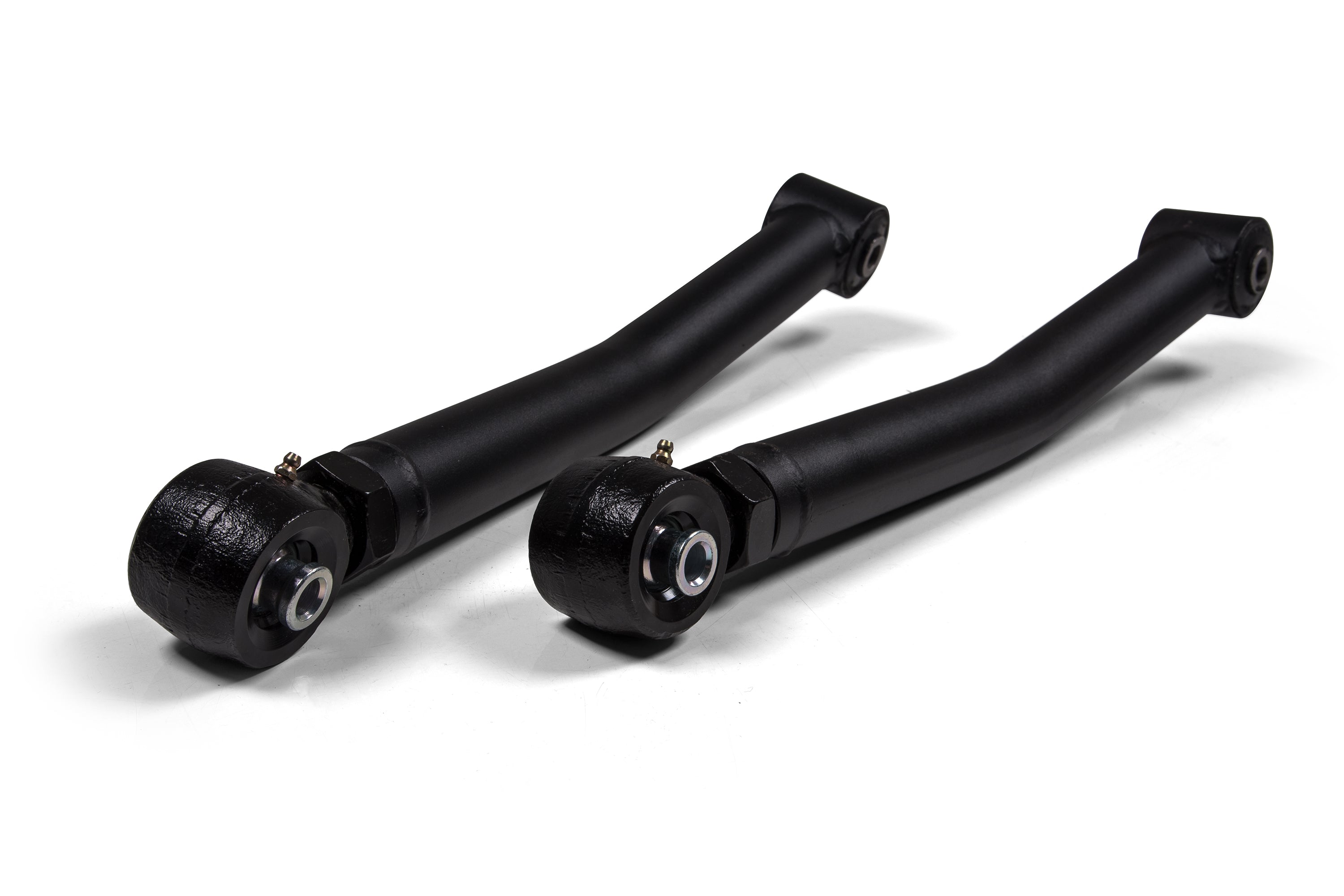 Adjustable rear lower control arms with flex end and rubber bushing for Jeep Wrangler JL (2018-2025).