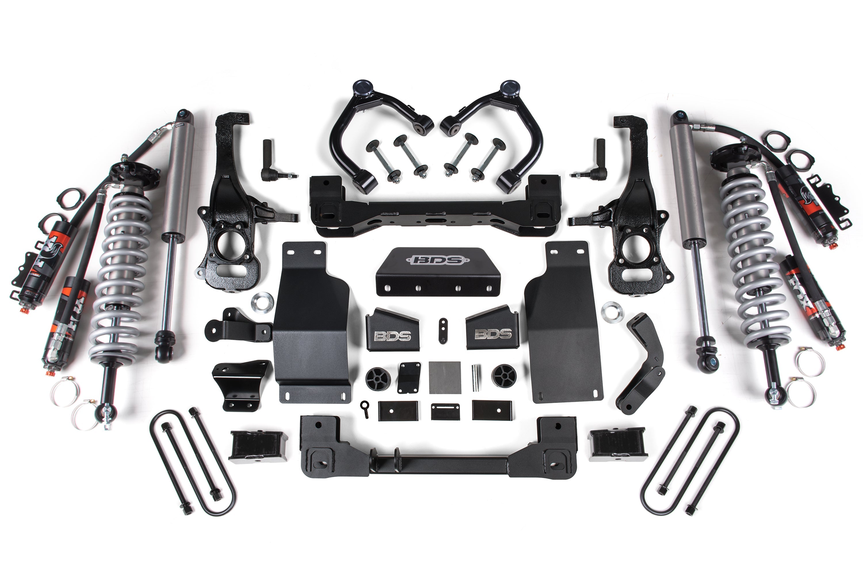 4-inch lift kit with FOX 2.5 Performance Elite coil-overs for 2025 Chevy Silverado or GMC Sierra 1500 4WD diesel.
