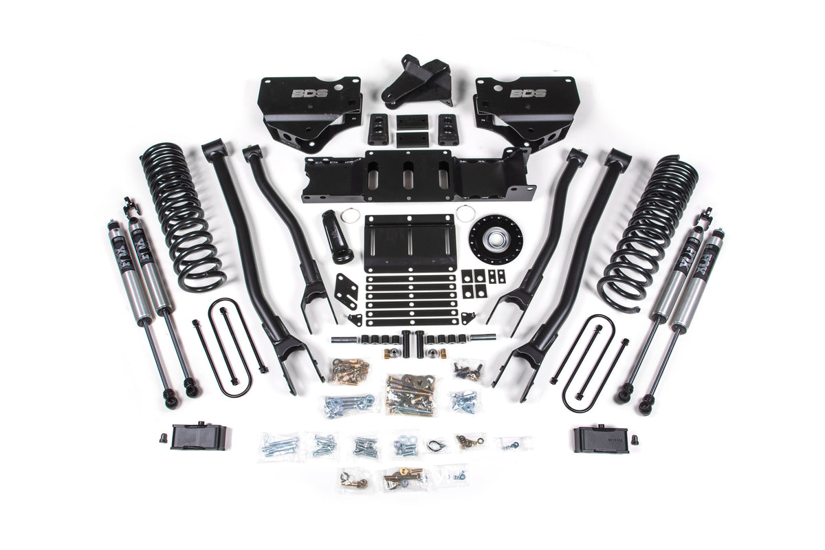 4 Inch Lift Kit w/ 4-Link | Extended Travel | Ram 3500 (25-26) 4WD | Diesel