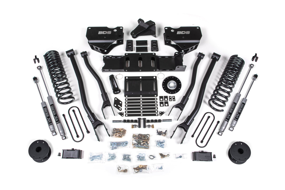 4 Inch Lift Kit w/ 4-Link | Extended Travel | Ram 3500 (25-26) 4WD | Diesel