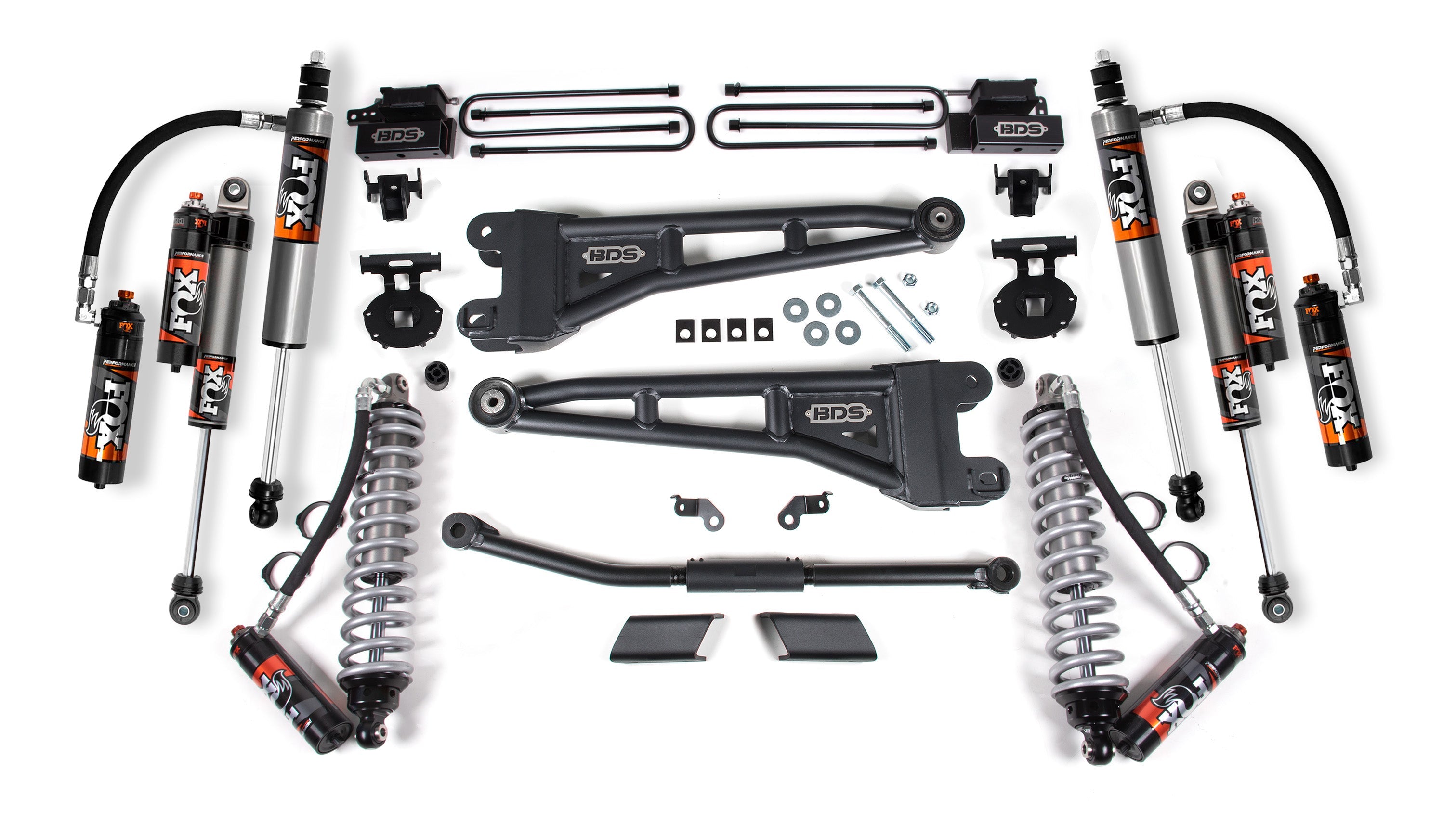 2.5 Inch Lift Kit W/ Radius Arm | FOX 2.5 Performance Elite Coilover Conversion | Ford F450 Super Duty (23-26) 4WD