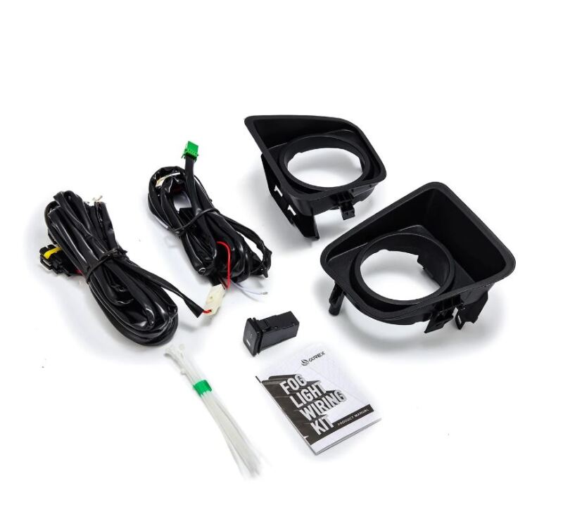AlphaRex bezel and wiring kit for 2014-2021 Toyota Tundra, designed for fog light installation without lights included.