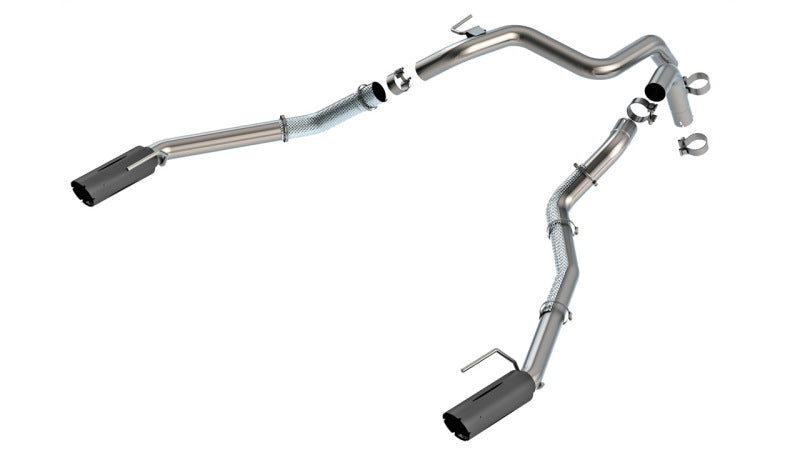 Borla 24-25 Ford Ranger Raptor 2.75in Tail Pipe Kit 4in Tip - Brawler Ceramic Black