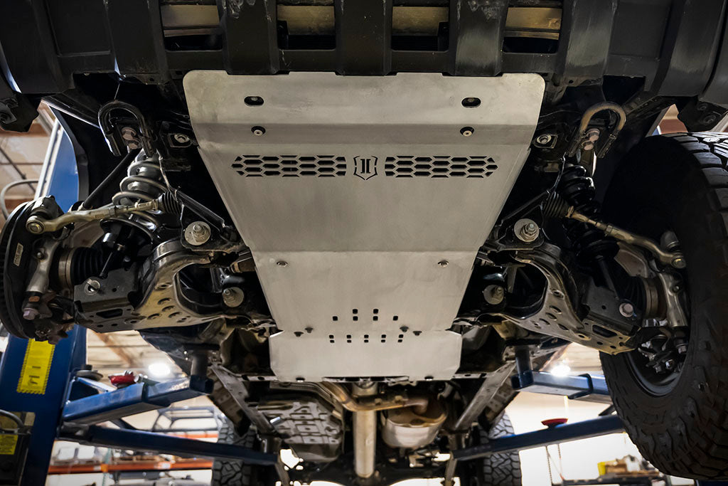 ICON 2024-2025 Toyota Tacoma/2025 Toyota 4Runner, Gas/Automatic, Transmission Skid Plate Kit