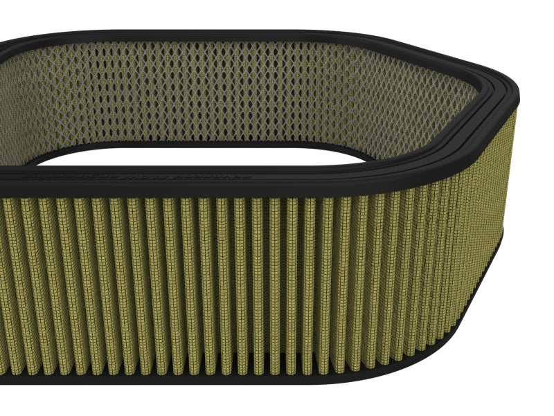 Custom air filter by AFE Magnum FLOW, measuring 20x20x5.35 inches, featuring expanded metal for enhanced airflow.