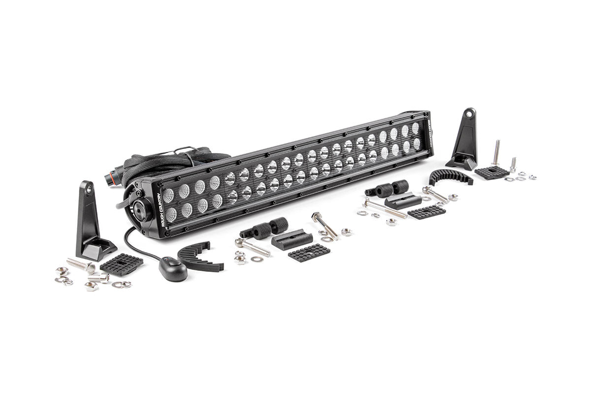 ROUGH COUNTRY 20-INCH CREE LED LIGHT BAR - (DUAL ROW | BLACK SERIES)
