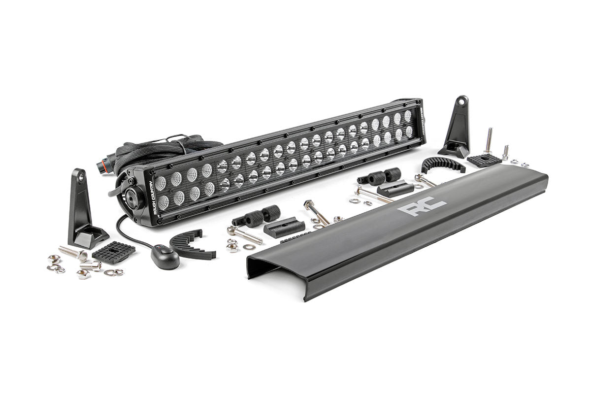 ROUGH COUNTRY 20-INCH CREE LED LIGHT BAR - (DUAL ROW | BLACK SERIES)