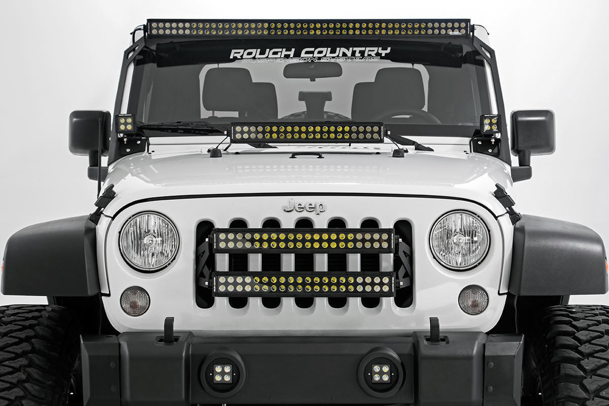 ROUGH COUNTRY 20-INCH CREE LED LIGHT BAR - (DUAL ROW | BLACK SERIES)