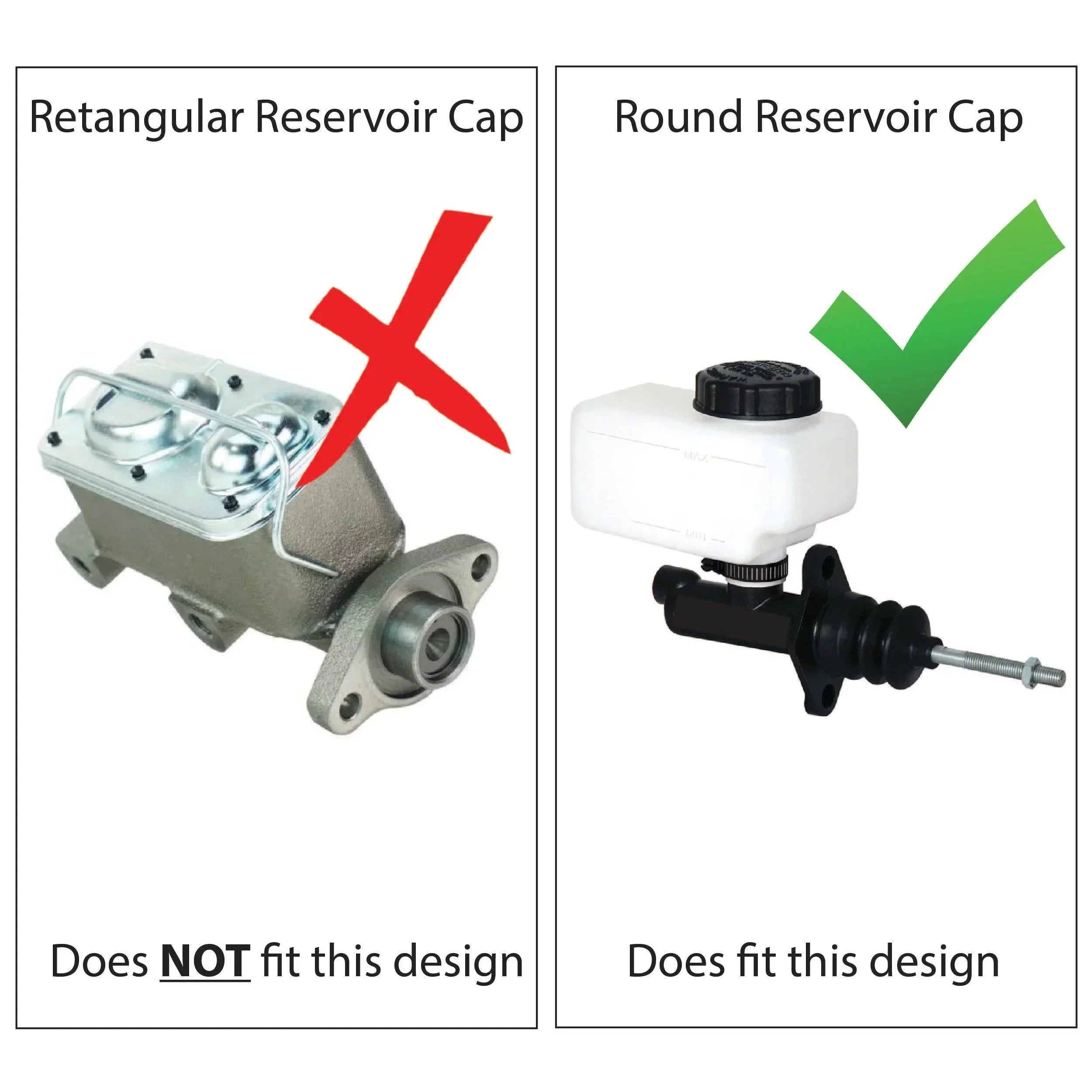 Brake Reservoir Adapter - Universal Round