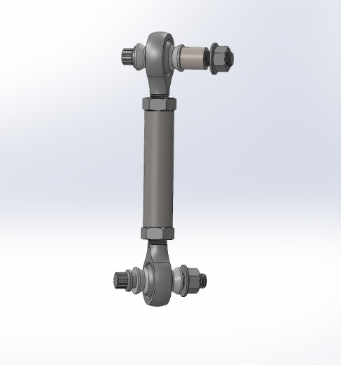 Bronco 2021+ sway bar links designed for stock sway bars and fabricated A-arms, featuring durable construction.