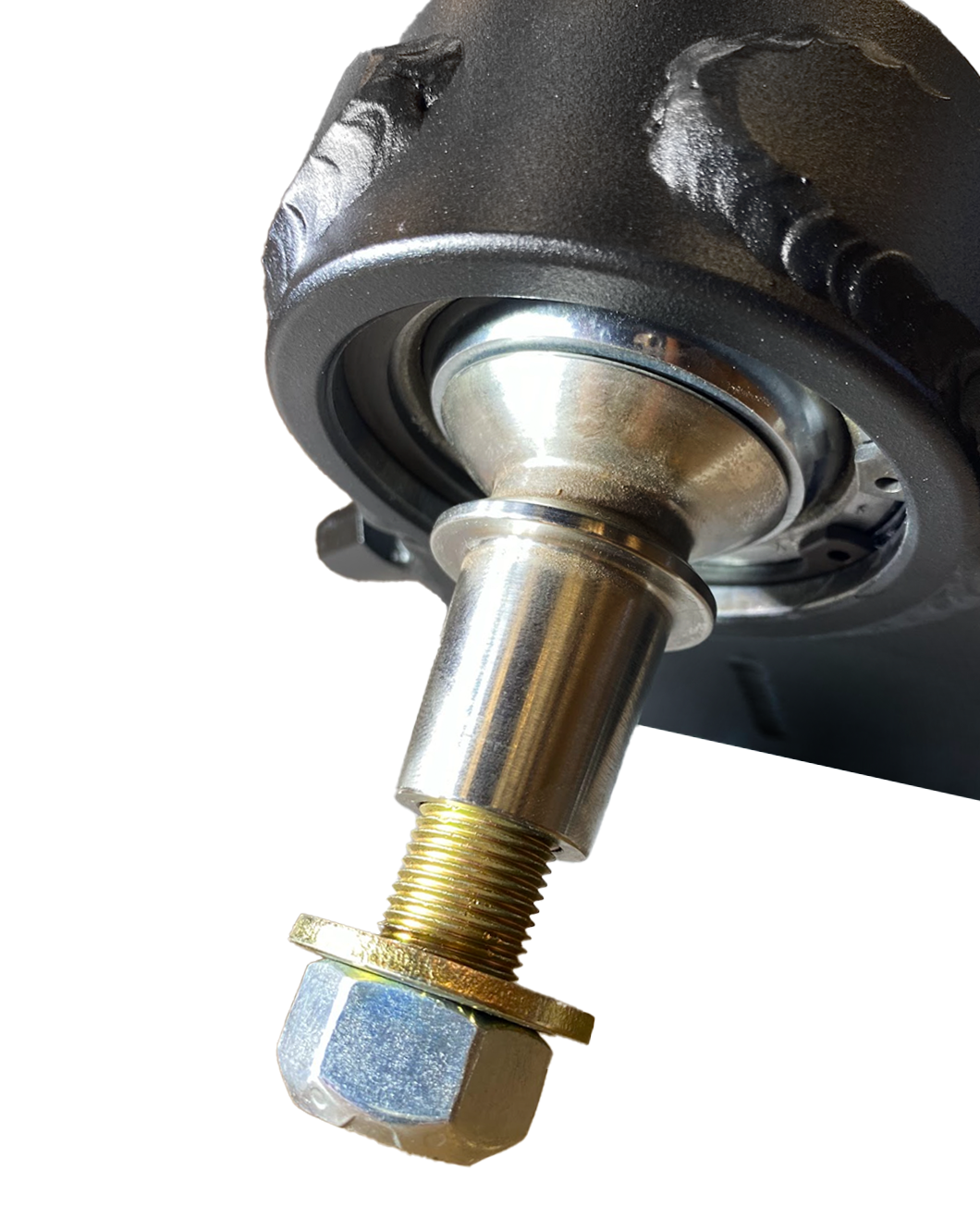 Fabricated lower control arms for 2022+ Bronco Raptor, featuring stock width and durable construction for enhanced performance.