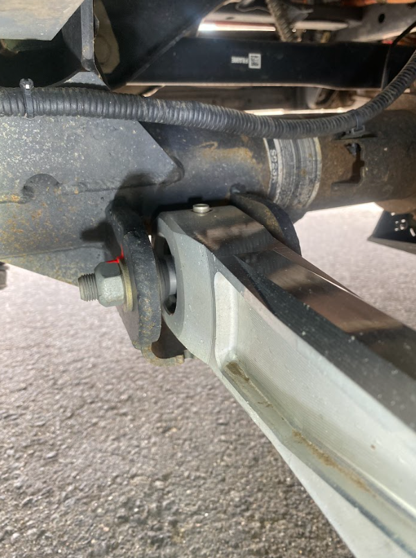 Billet aluminum rear upper suspension arms with ultra-flex joints for 2022 Bronco Raptor, showcasing durable construction and flexibility.