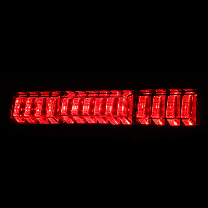 AlphaRex LUXX-Series LED 3rd Brake Light for 2016-2023 Toyota Tacoma in black, featuring bright red LED illumination.