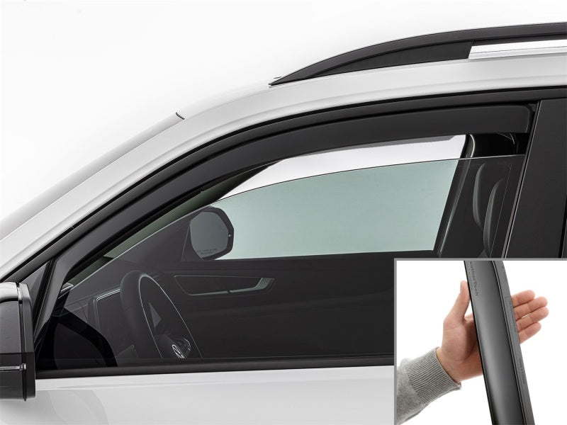 WeatherTech 18-26 Volkswagen Atlas Front Window Deflectors - Matte Black