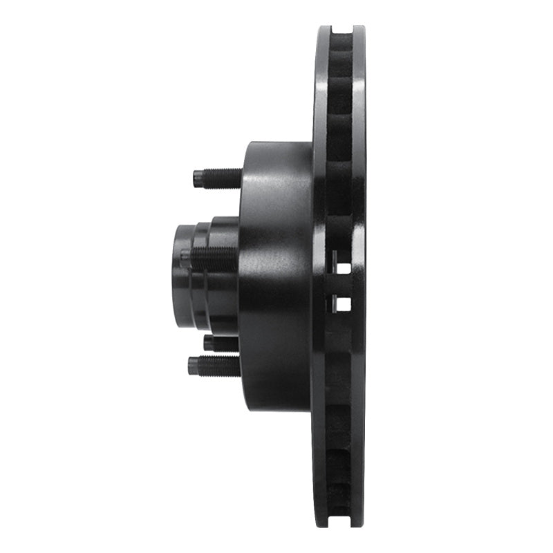 R1 95-11 Ford Explorer Front Left Drilled & Slotted Black Brake Rotor